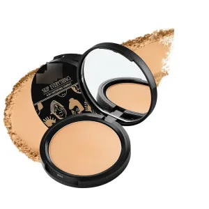 4-in-1 Mattifying Compact - Perfect Matte Coverage, Moisturizer, Primer & Skin Repair, With Macadamia Oil & Vitamin E, Bossy Babe (Deep) - 9g