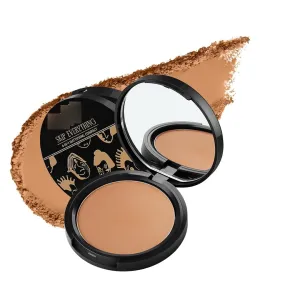 4-in-1 Mattifying Compact - Perfect Matte Coverage, Moisturizer, Primer & Skin Repair, With Macadamia Oil & Vitamin E, Easy Expresso (Deep) - 9g