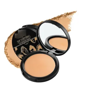 4-in-1 Mattifying Compact - Perfect Matte Coverage, Moisturizer, Primer & Skin Repair, With Macadamia Oil & Vitamin E, Honest Honey (Medium) - 9g