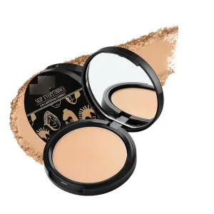 4-in-1 Mattifying Compact - Perfect Matte Coverage, Moisturizer, Primer & Skin Repair, With Macadamia Oil & Vitamin E, Quirky Queen (Medium) - 9g