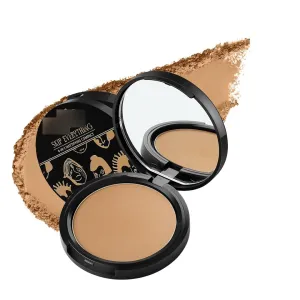 4-in-1 Mattifying Compact - Perfect Matte Coverage, Moisturizer, Primer & Skin Repair, With Macadamia Oil & Vitamin E, Tough Toffee (Deep) - 9g