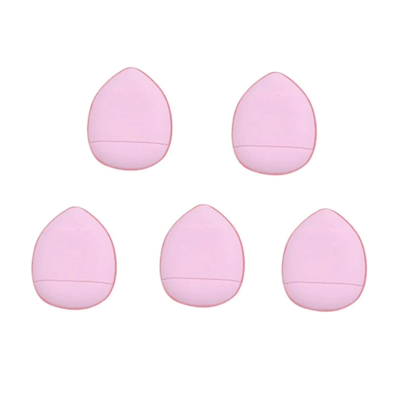 5/10Pcs Mini Finger Puff Foundation Small Air Cushion Powder Sponge Face Concealer BB Cream Cosmetic Applicator Makeup Tools(5 pink in bag)