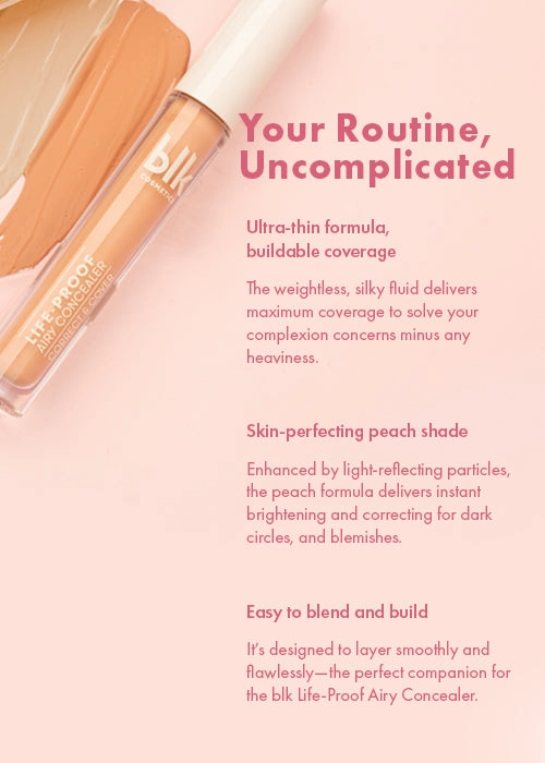 blk cosmetics daydream life-proof airy corrector light peach