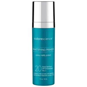 Colorescience Mattifying Perfector Face Primer, Water Resistant Mineral Sunscreen, Broad Spectrum 20 SPF UV Skin Protection, 1 Fl oz