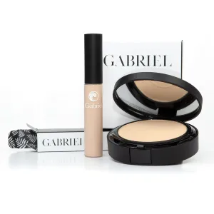 Cream Concealer (Light)   Dual Powder Foundation (Bamboo)   Cosmetic Travel Bag (Bamboo SET, 1)