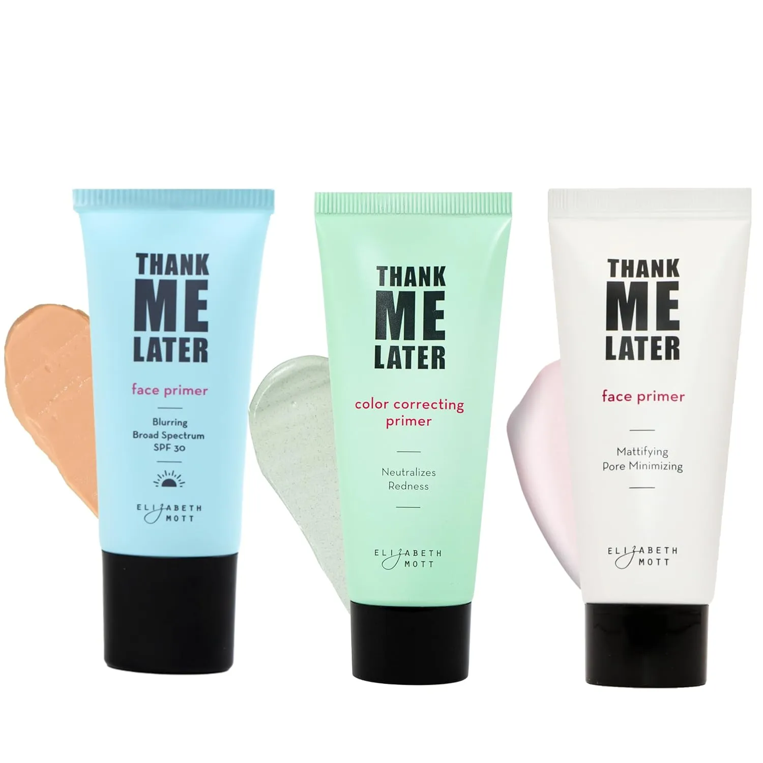 Elizabeth Mott Thank Me Later - Mattifying, Color Correcting and Blurring Face Primer