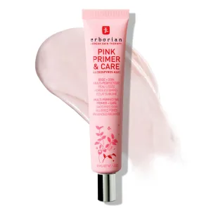 Erborian – Pink Primer & Care Multifunctional Facial Cream Balm - Primer Sets Makeup, Pore Minimizing, Skin Moisturizing and Smoothing Effects for All Skin Types - Korean Skincare - 1.5 fl. oz.