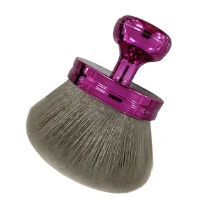 Extra Large Body Brush for Self Tanner, 2.9-Inch Wide Round Head Body Makeup Brush, Soft Synthetic Wool with Drawstring Bag for Face and Legs (Purple)