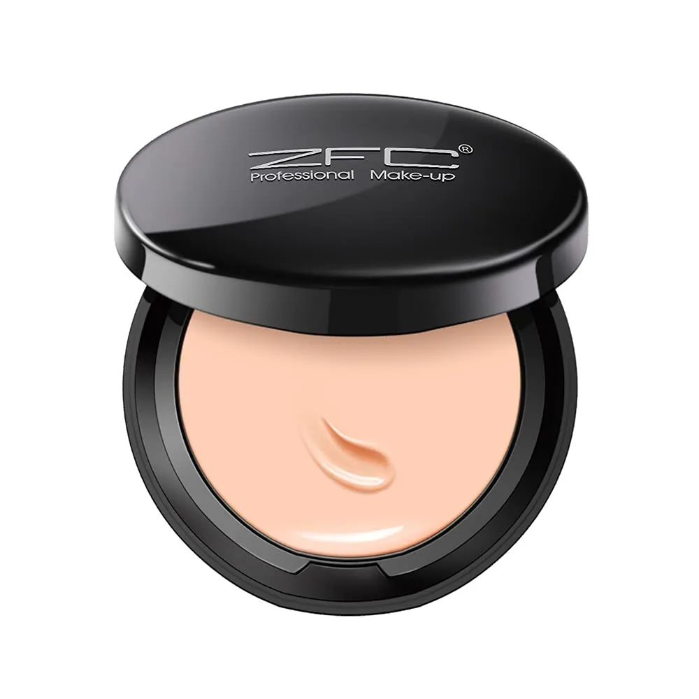 Foundation Makeup Concealer, Medium-to-Full Coverage Foundation Cream, Long Lasting Waterproof Up to 12HR Hybrid Setting Powder