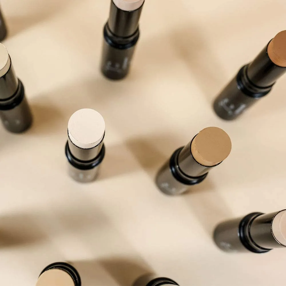 Glo Skin Beauty HD Mineral Foundation Stick - Concealer Makeup Infused with Hyaluronic Acid - Buildable Coverage, Contour & Highlighter