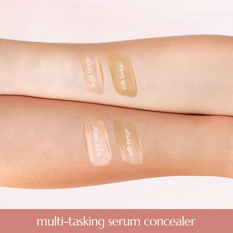 Happy Skin Second Skin Multi-Tasking Serum Concealer in Light Beige