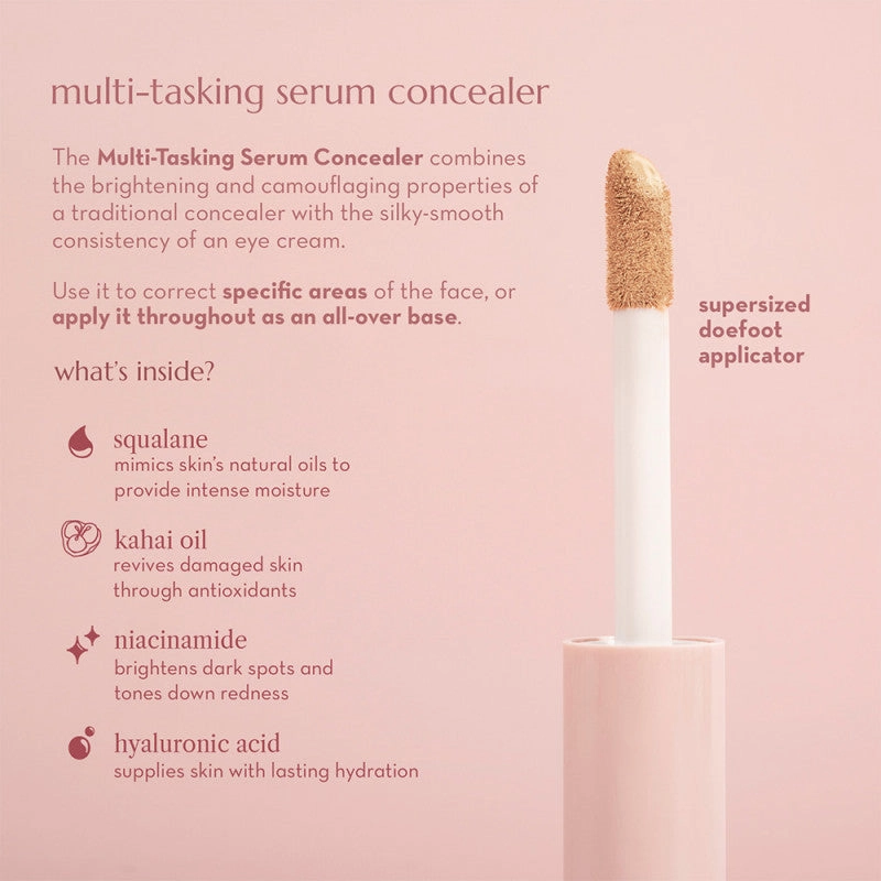 Happy Skin Second Skin Multi-Tasking Serum Concealer in Light Beige