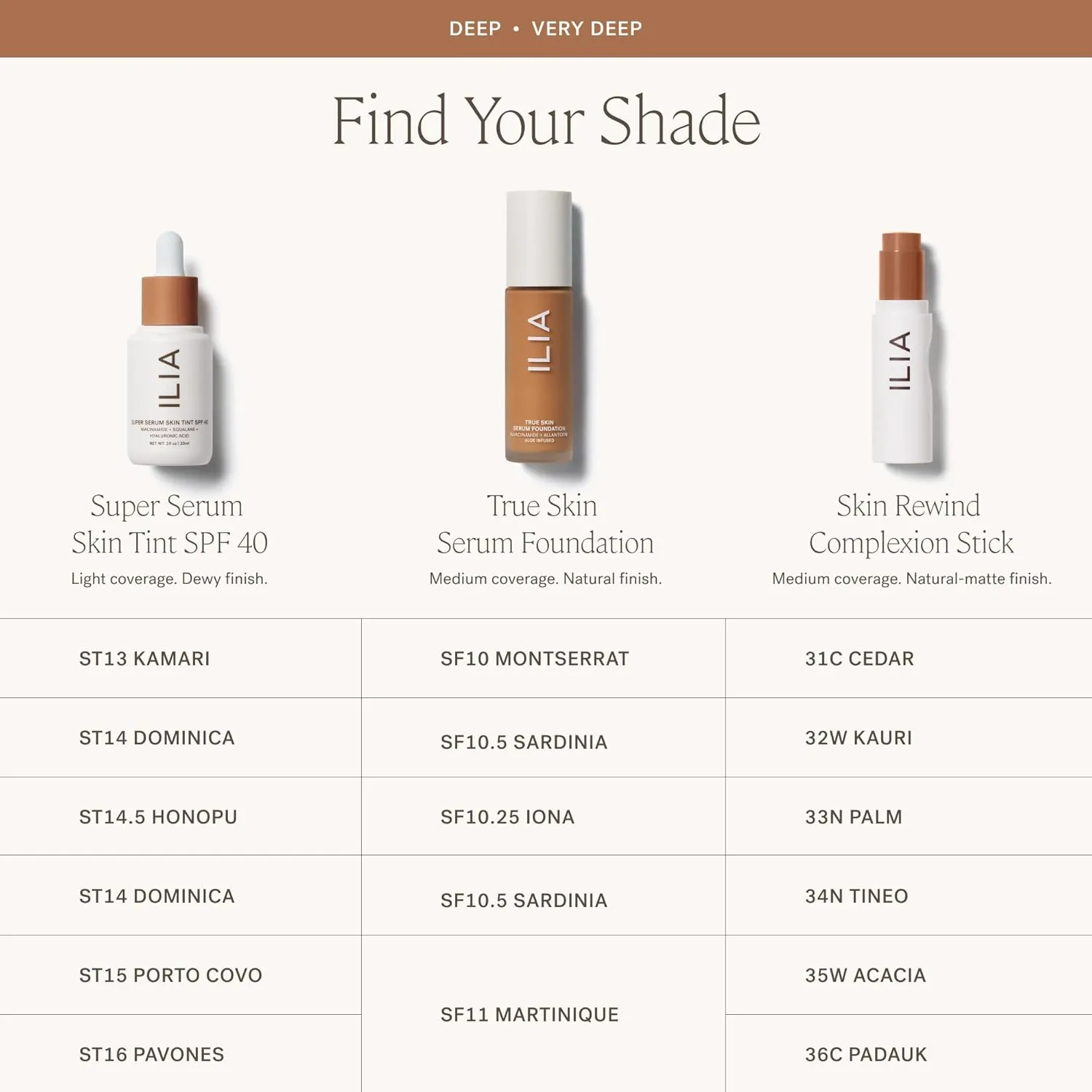 ILIA - Skin Rewind Complexion Stick - Foundation   Concealer   Skincare | Non-Toxic, Vegan, Cruelty-Free, Clean Makeup (35W - Acacia, 0.35 oz | 10 g)