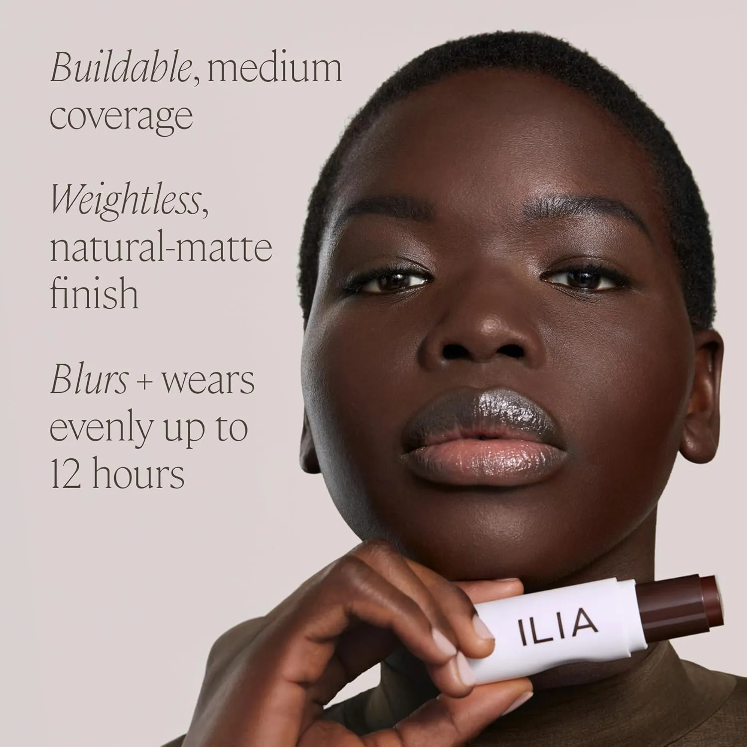 ILIA - Skin Rewind Complexion Stick - Foundation   Concealer   Skincare | Non-Toxic, Vegan, Cruelty-Free, Clean Makeup (5C - Pine, 0.35 oz | 10 g)