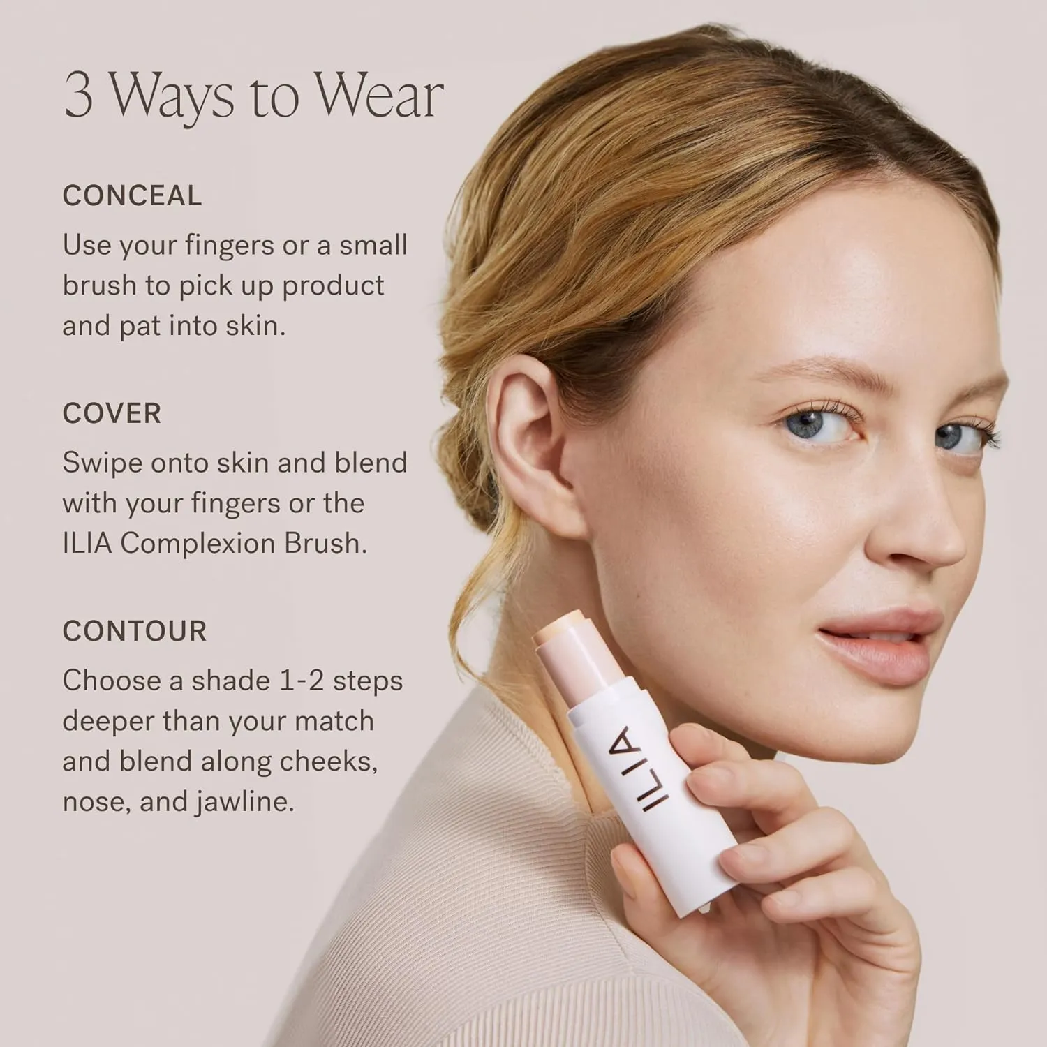 ILIA - Skin Rewind Complexion Stick - Foundation   Concealer   Skincare | Non-Toxic, Vegan, Cruelty-Free, Clean Makeup (5C - Pine, 0.35 oz | 10 g)