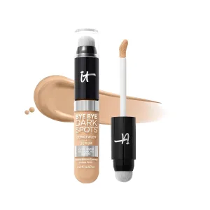 IT Cosmetics Bye Bye Dark Spots Concealer   Brightening Serum – 2% Niacinamide, Hyaluronic Acid & Caffeine - Medium Coverage, Natural Finish, All Skin Types - 0.22 fl oz