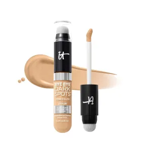 IT Cosmetics Bye Bye Dark Spots Concealer   Brightening Serum – 2% Niacinamide, Hyaluronic Acid & Caffeine - Medium Coverage, Natural Finish, All Skin Types - 0.22 fl oz