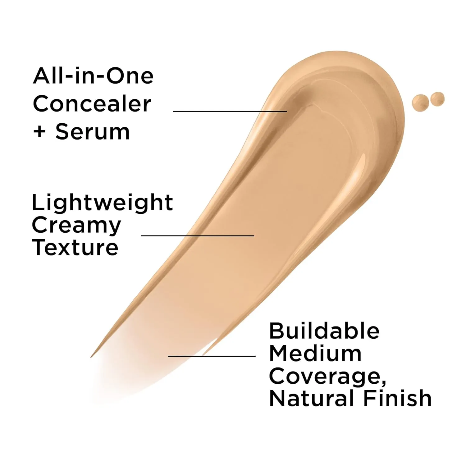 IT Cosmetics Bye Bye Dark Spots Concealer   Brightening Serum – 2% Niacinamide, Hyaluronic Acid & Caffeine - Medium Coverage, Natural Finish, All Skin Types - 0.22 fl oz