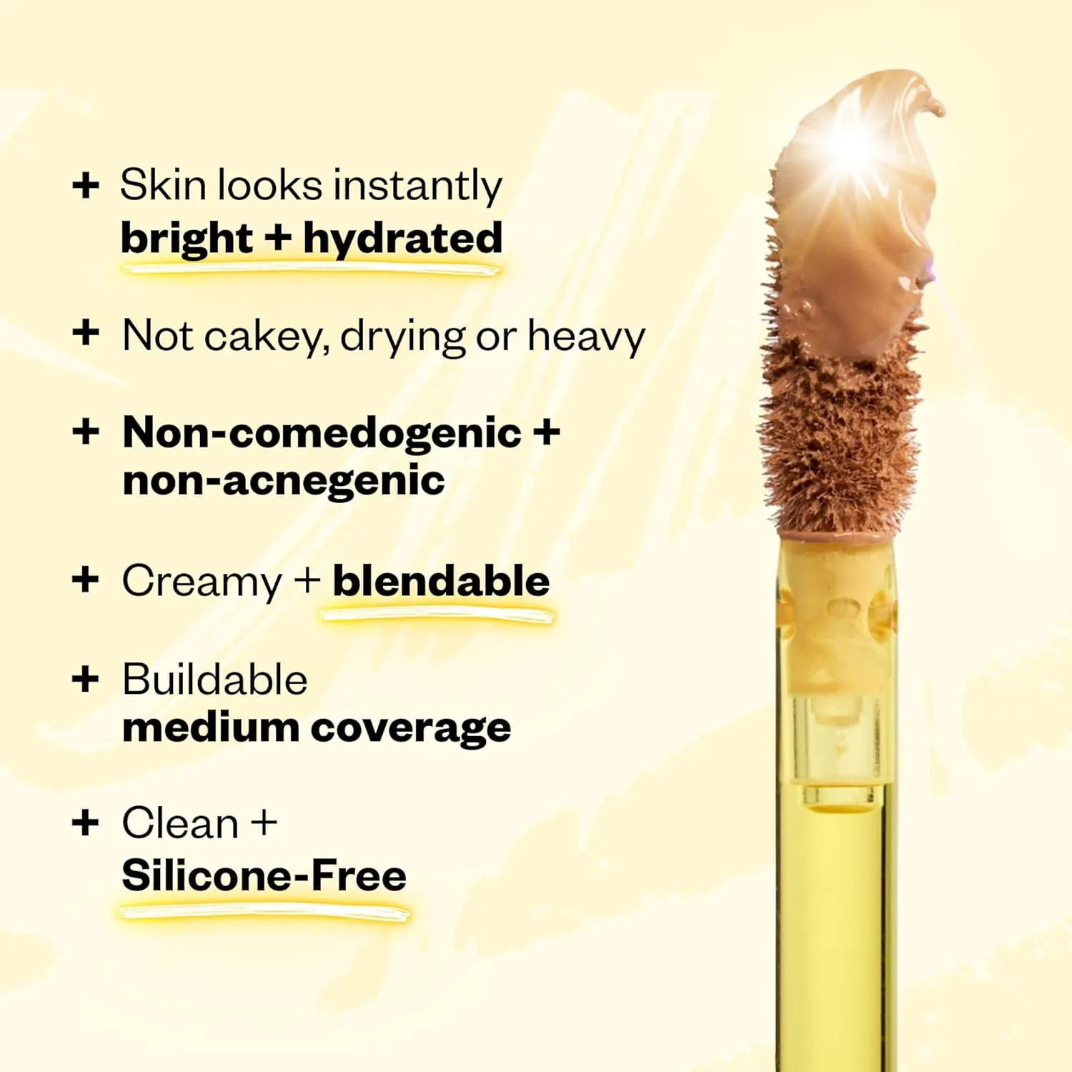 Kosas Mini Revealer Concealer - Medium Coverage Makeup, Conceals Dark Circles Under the Eyes, Dark Spots and Blemishes (Tone 04)