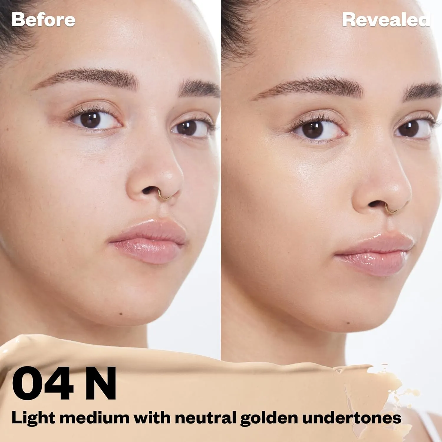 Kosas Mini Revealer Concealer - Medium Coverage Makeup, Conceals Dark Circles Under the Eyes, Dark Spots and Blemishes (Tone 04)