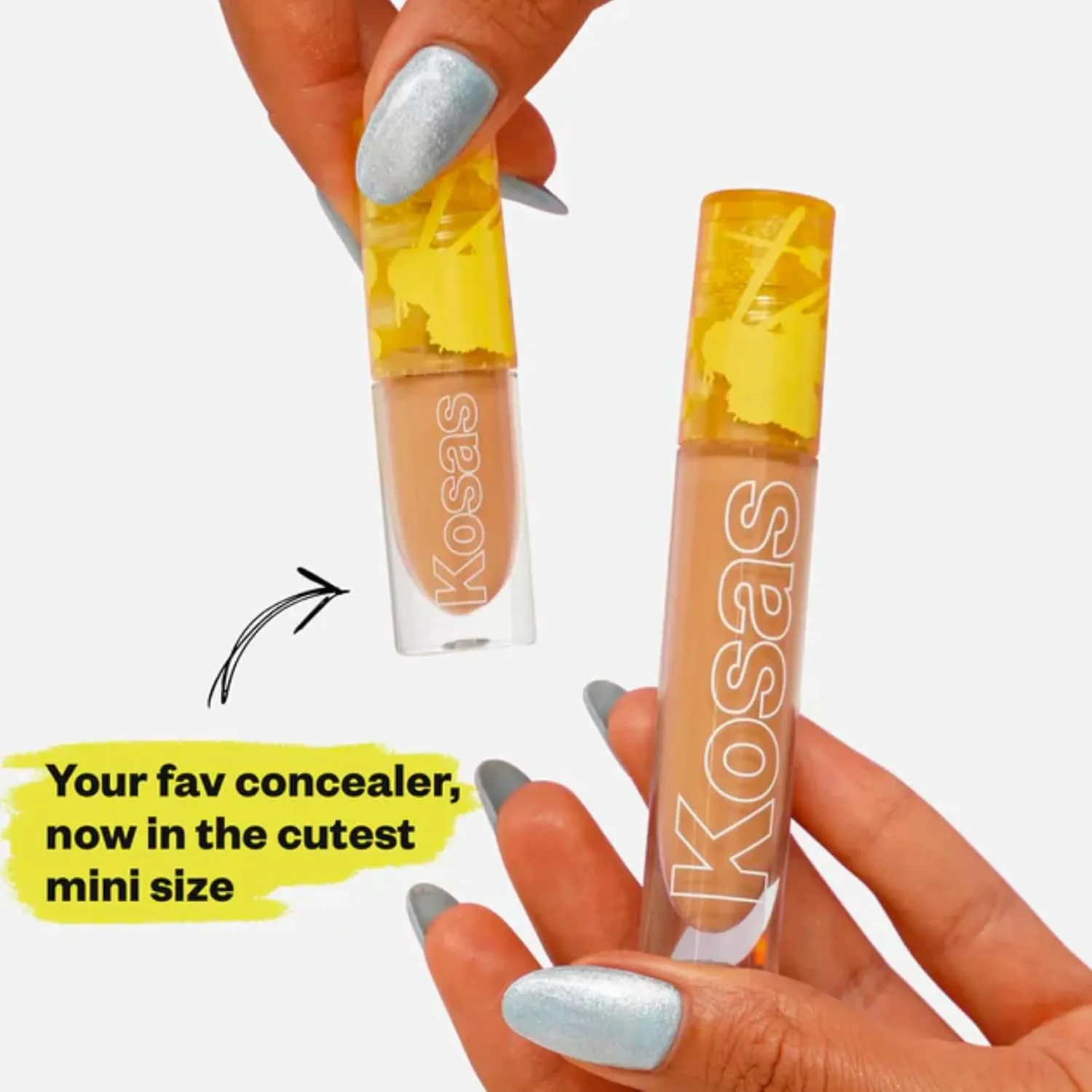 Kosas Mini Revealer Concealer - Medium Coverage Makeup, Conceals Dark Circles Under the Eyes, Dark Spots and Blemishes (Tone 06)