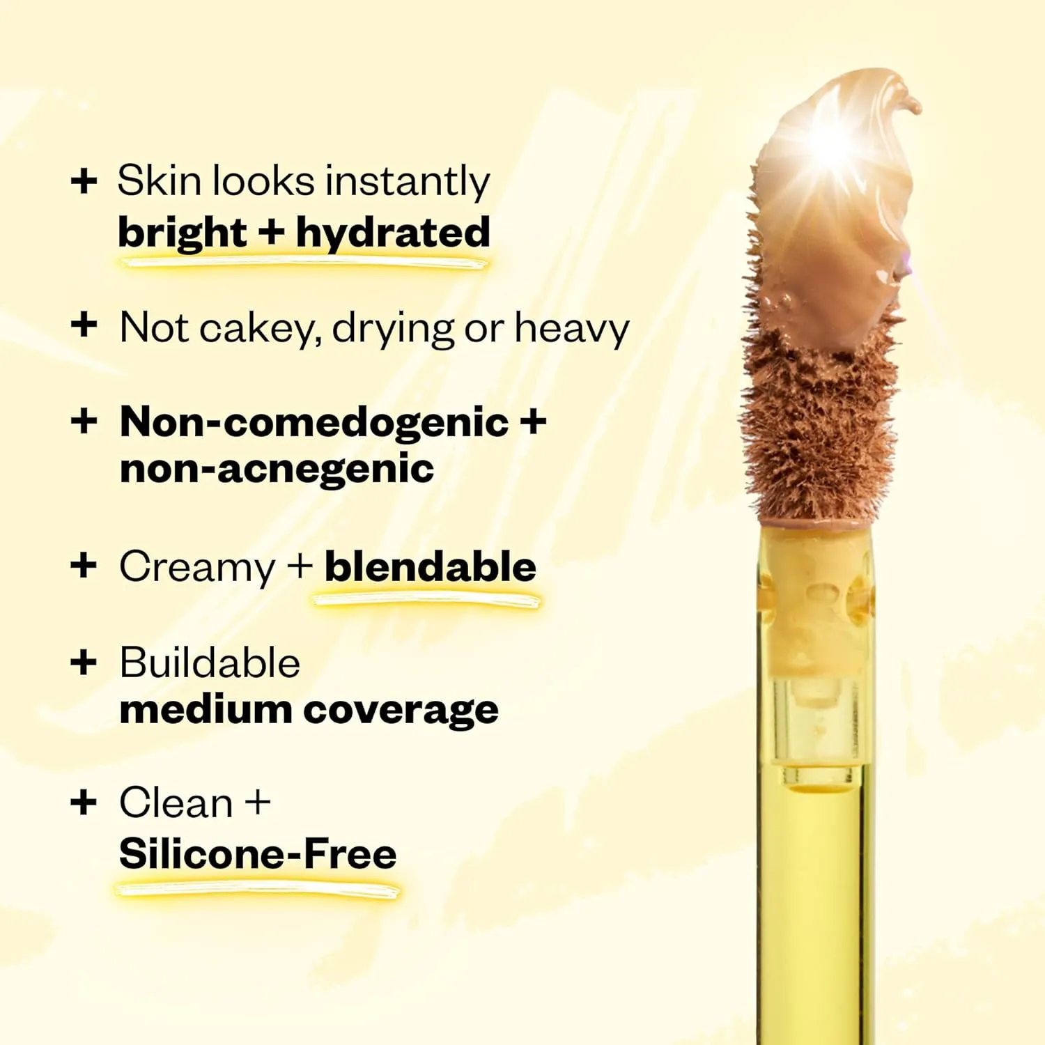 Kosas Mini Revealer Concealer - Medium Coverage Makeup, Conceals Dark Circles Under the Eyes, Dark Spots and Blemishes (Tone 06)