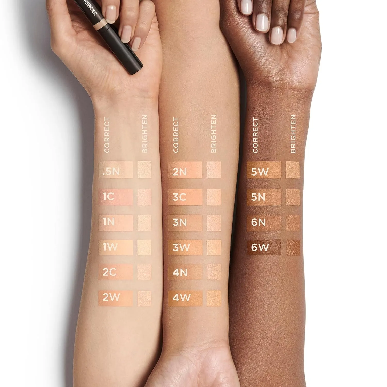 Laura Mercier Secret Camouflage Brighten and Correct Duo, 2-in-1 Face and Under Eye Concealer Stick, Blurs Imperfections and Reduces Appearance of Undereye Dark Circles, Full Coverage