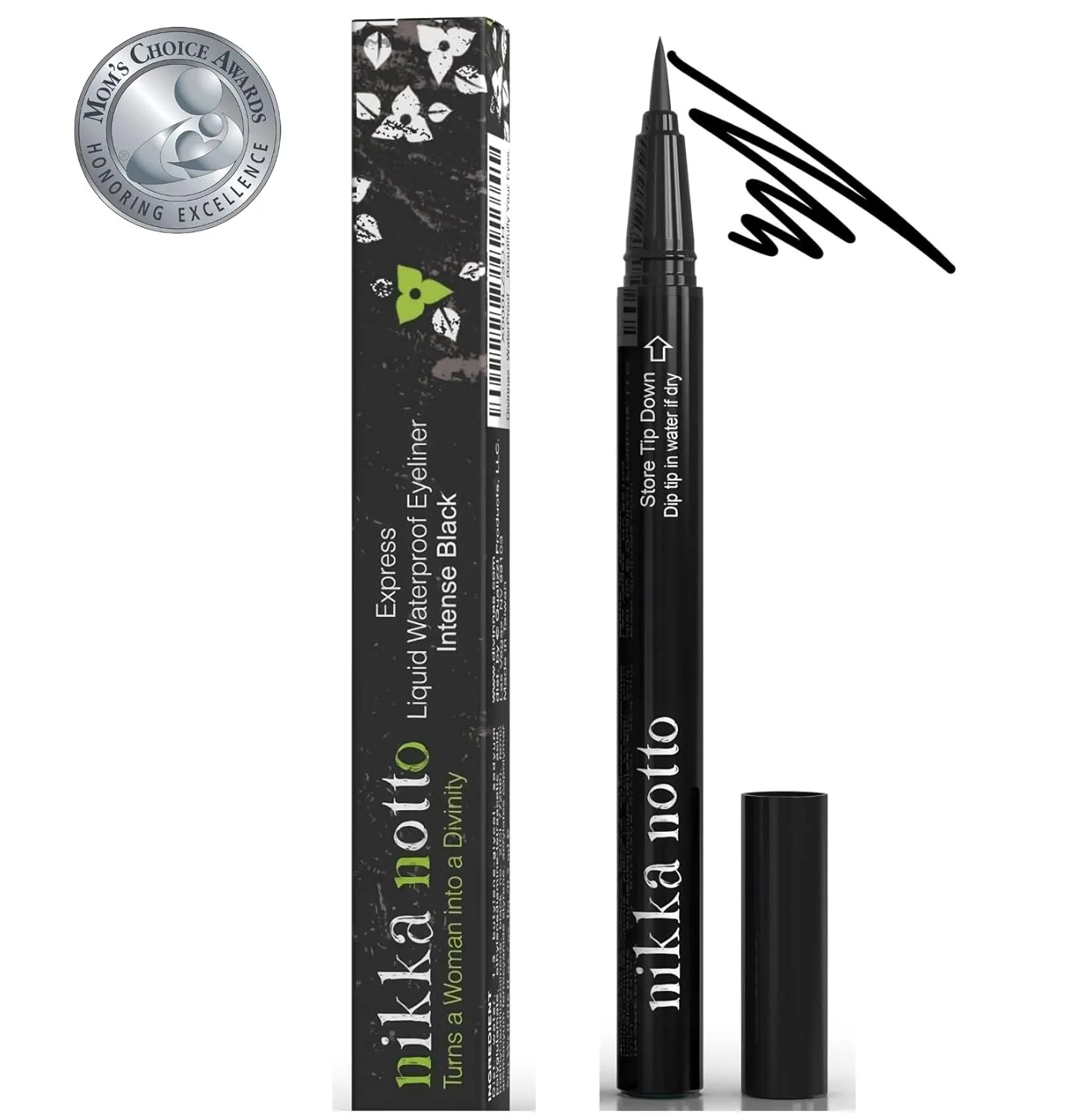 Liquid Eyeliner Waterproof Automatic Precise Pen - Satin Black, Stay All Day, Smudge Proof, Quick Dry, Smooth Easy Application, Intense Color, 3xMore (0.070 fl.oz) Valentine's Gifts