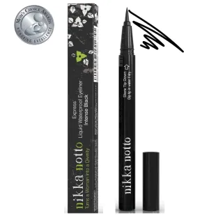 Liquid Eyeliner Waterproof Automatic Precise Pen - Satin Black, Stay All Day, Smudge Proof, Quick Dry, Smooth Easy Application, Intense Color, 3xMore (0.070 fl.oz) Valentine's Gifts