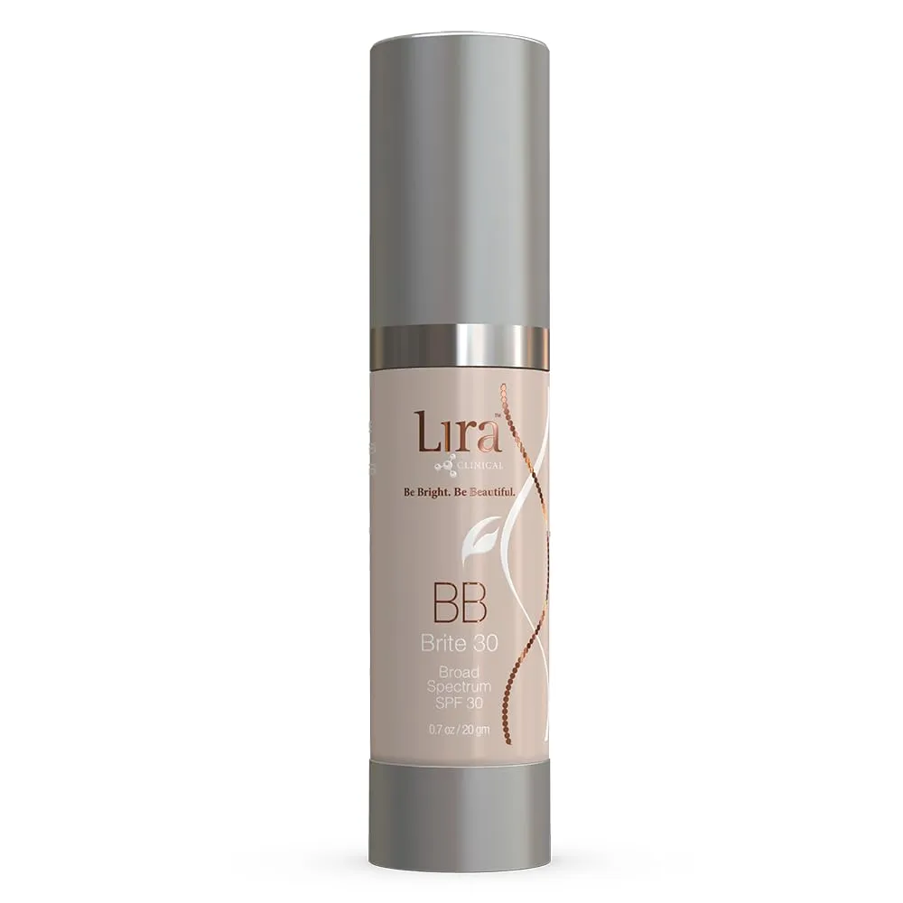 Lira Clinical BB - SPF 30 Tinted BB Cream with PSC & Vitamins - Full coverage - 0.7 fl oz. (BB Brite 30)