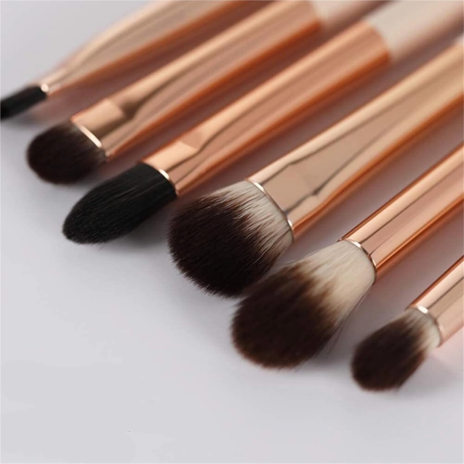 Makeup Brush Set 6 Pcs Professional Blending Eyeshadow Makeup Brushes Concealer Eyebrows Eyeliner, Soft Hairs Wood Handle Quality Makeup Tool(Green)