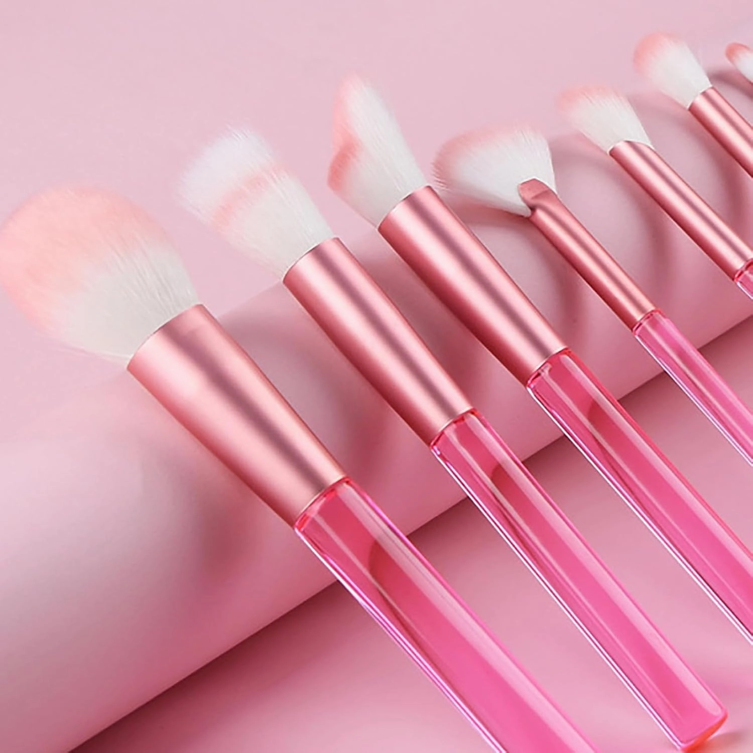 Makeup Brushes with Storage Case, 9 Pcs Professional Synthetic Flat Foundation Brush,Eyeliner Eyeshadow Powder Contour Blending Concealer Brushes,Gifts for Women