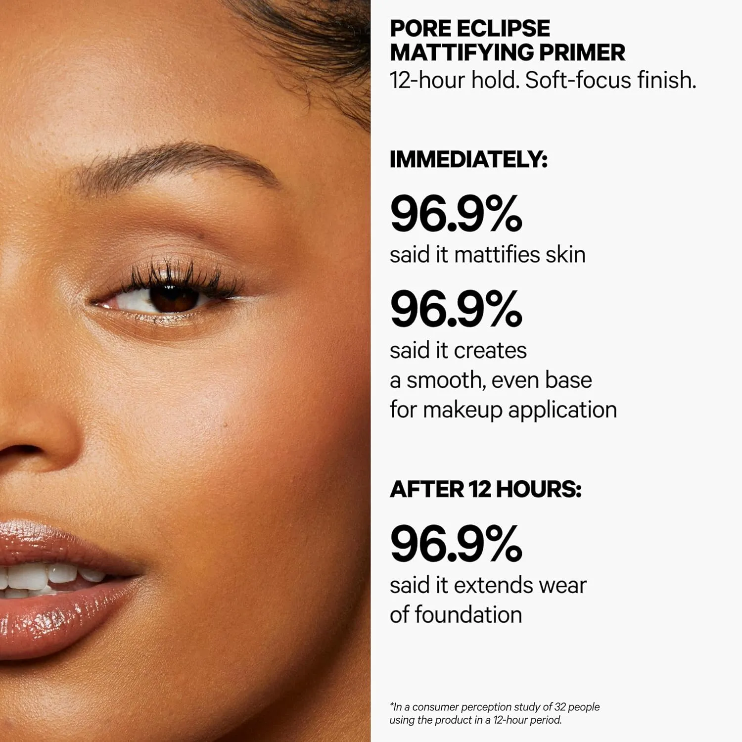 Milk Makeup Pore Eclipse Mattifying Primer – Blurs Pores, Controls Shine   Holds Makeup for Up to 12 Hours – Creates a Smooth, Even Base for a Soft, Long-Lasting Matte Finish