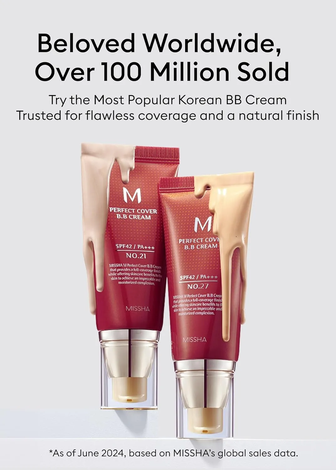 MISSHA BB ESSENTIALS KIT M PERFECT COVER BB CREAM No.21 Light Beige - Light with Cool Undertone/SPF 42 PA    1.69 oz & M BB Boomer 1.35 oz -Lightweight, Multi-Function, High Coverage