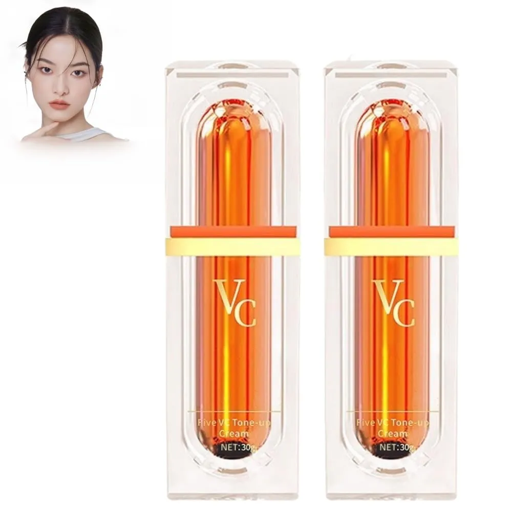 Multi-VC Natural Makeup Cream, Five Vitamin C Natural Makeup Cream, Five Vitamin C Tone Up Cream, QHOO Five VC Plain Face Cream, Swarous Makeup Cream, Vitamin C Face Serum Moisturizer Cream (2)