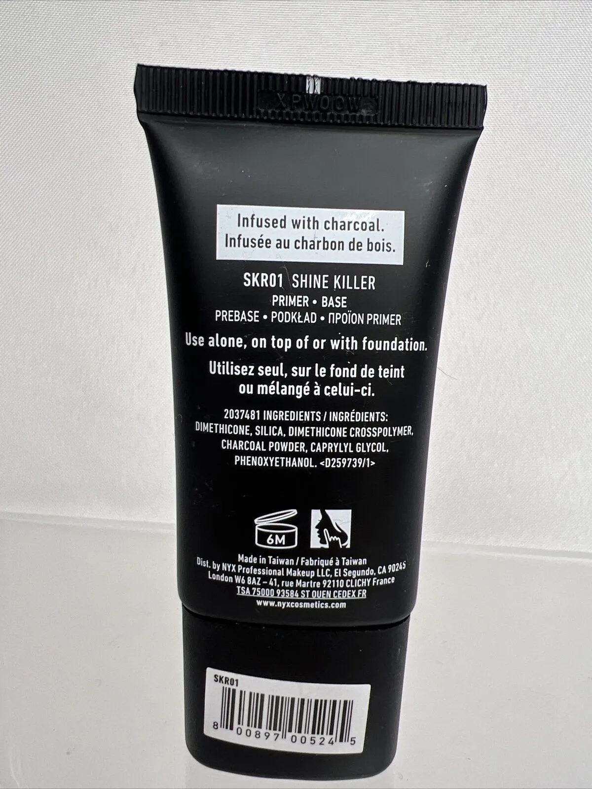 NYX SHINE KILLER Primer Professional Makeup Charcoal Infused Mattifying Base