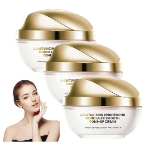 Ownawant Crema De Maquillaje, Moisturizing Brightening Concealer Smooth Tone-Up Cream, Skin Brightening & Moisturizing Tone-Up Cream, Moisturizing Concealer Smooth Cream (1, 3)