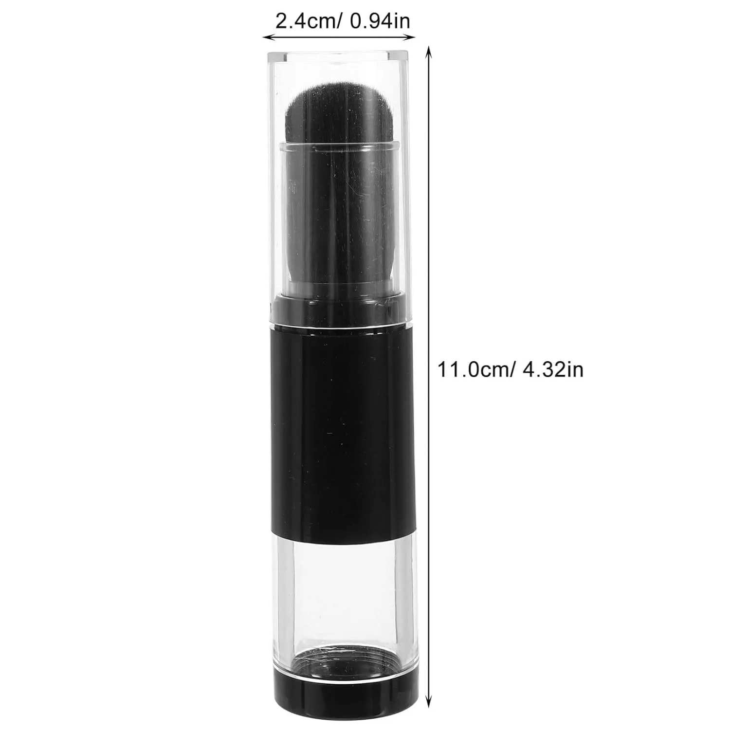 POPETPOP 2pcs Press-type Makeup Brush Packaging Bottle Brush All-in-one Portable Spray Powder Brush Retractable Brush Grubber Top The Tools Makeup Supplies Cosmetics Plastic Concealer Child