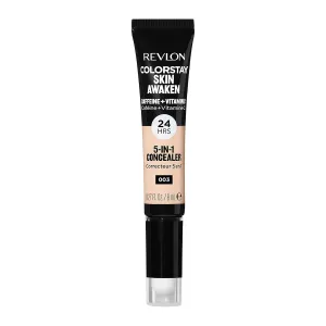 Revlon ColorStay Skin Awaken 5-in-1 Concealer, Lightweight, Creamy Longlasting Face Makeup with Caffeine & Vitamin C, For Imperfections, Dark Circles & Redness, 003 Cool Ivory, 0.27 Fl Oz