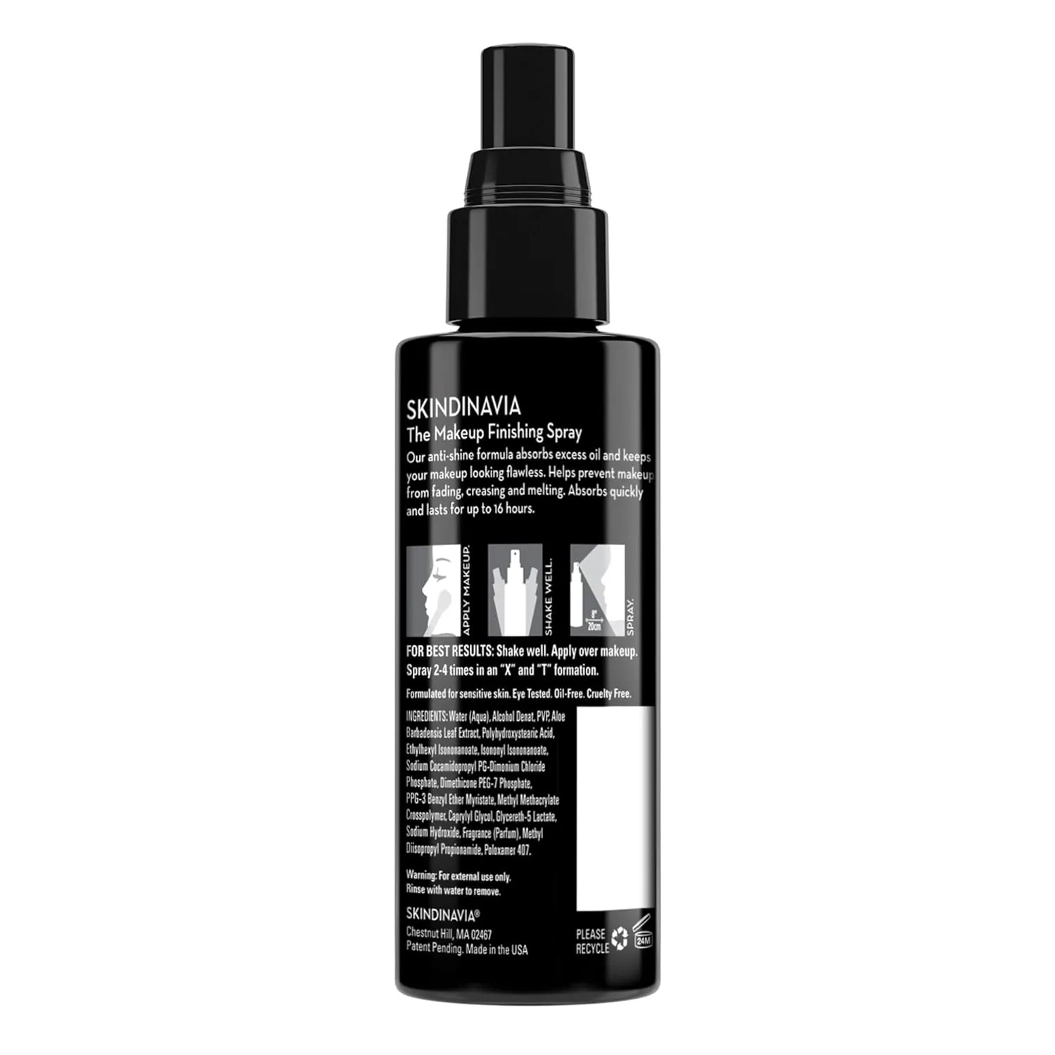Skindinavia Makeup Primer with Oil Control   Makeup Finishing with Oil Control Spray | Oil Absorbing, Shine Control & Pore Minimizer | Long Lasting & Sweat Resistant Formula Setting Spray (2x4 Fl Oz)