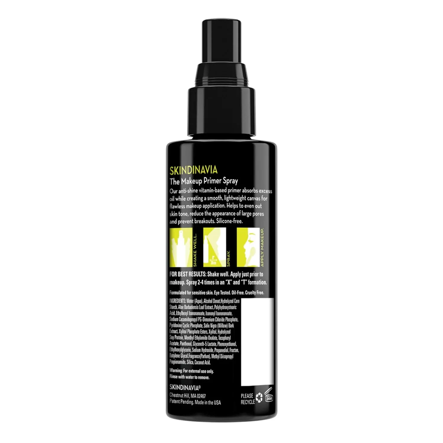 Skindinavia Makeup Primer with Oil Control   Makeup Finishing with Oil Control Spray | Oil Absorbing, Shine Control & Pore Minimizer | Long Lasting & Sweat Resistant Formula Setting Spray (2x4 Fl Oz)