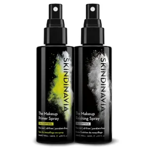 Skindinavia Makeup Primer with Oil Control   Makeup Finishing with Oil Control Spray | Oil Absorbing, Shine Control & Pore Minimizer | Long Lasting & Sweat Resistant Formula Setting Spray (2x4 Fl Oz)