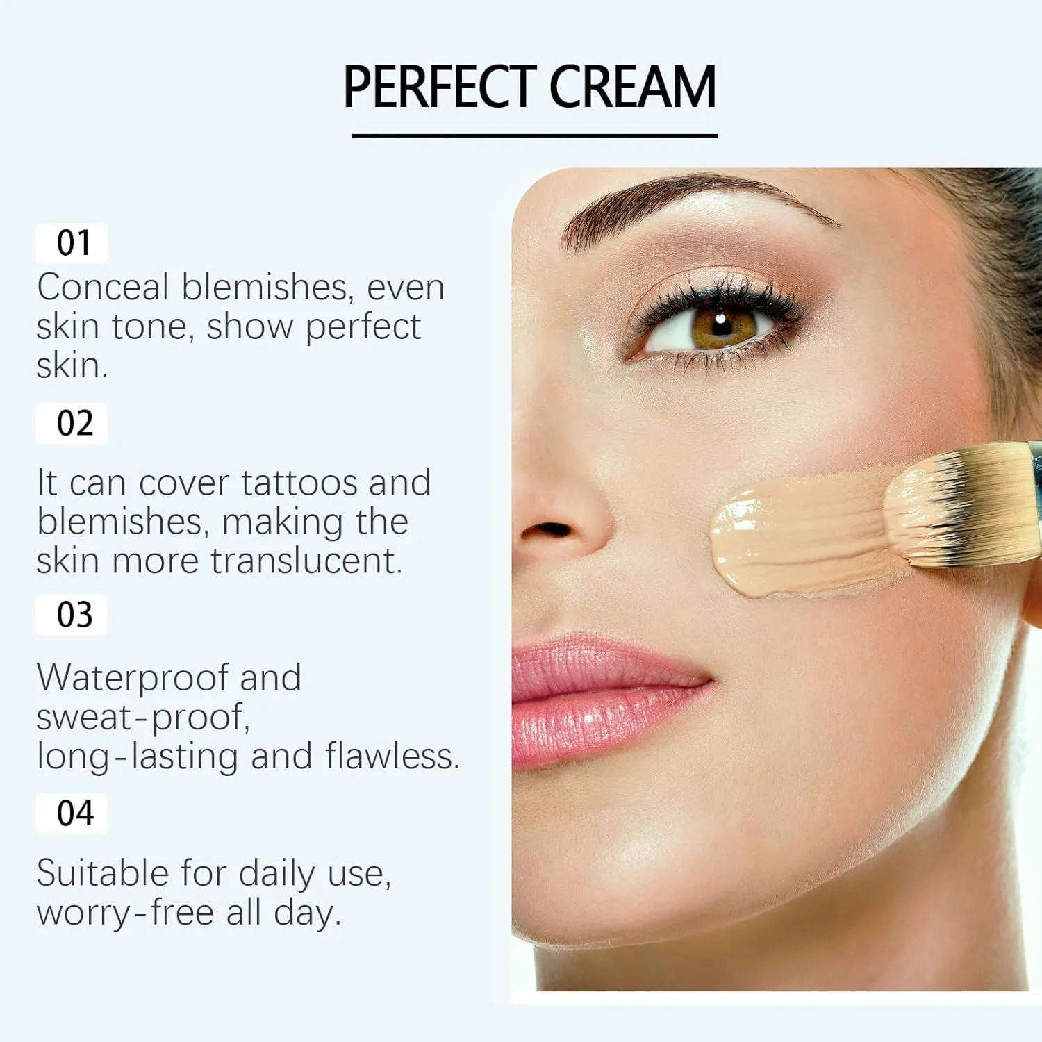 Supreme Cream Body Perfector, Supreme Cream All-Over Complexion Perfector – Long-Lasting CC Foundation - Waterproof & Transfer-Resistant Skin Tint (2pcs)